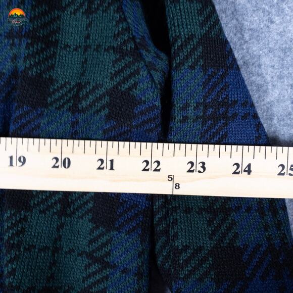 NWT Anne Klein Coat Blue Green Plaid Old Money Prep Notch Lapel Women's Size XL - Picture 3 of 10